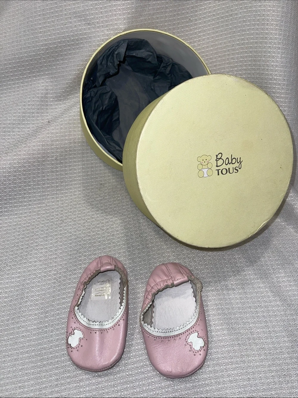Tous Pink Baby Leather Slip-On Shoes
